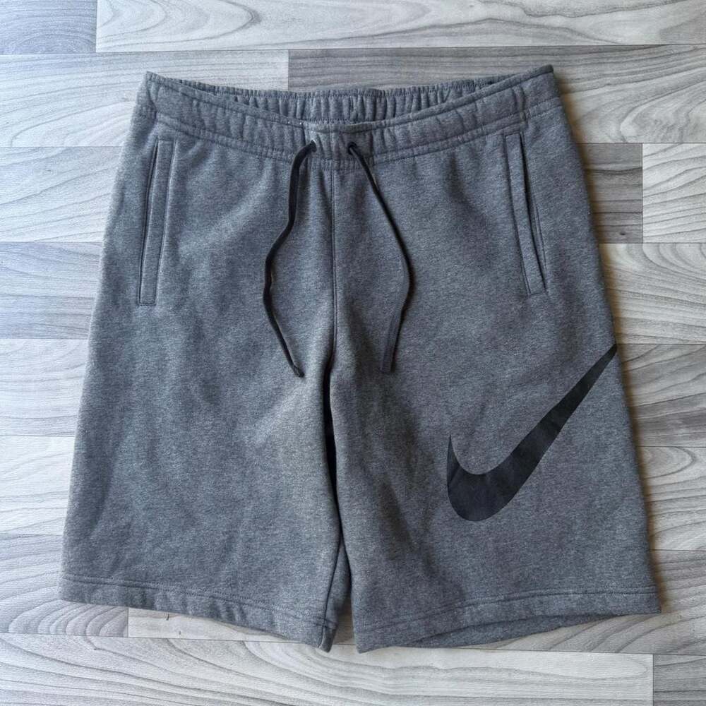 Nike Vintage Y2K Grey Cotton Sweat Shorts Mens Medium